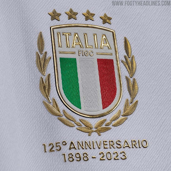 2023 Italy White 125th Anniversary Edition Fans Soccer Jersey