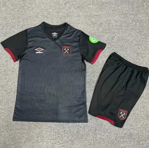 24-25 West Ham Away Kids Soccer Jersey
