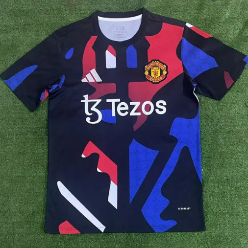 Man Utd Red Black Training shirts 24-25