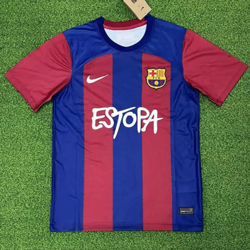 23-24 BAR Home Fans Version Soccer Jersey