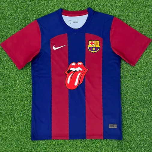 23-24 BAR Home Fans Version Soccer Jersey