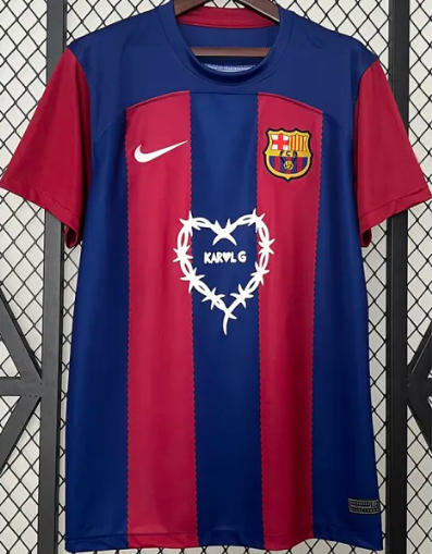 23-24 BAR Home Fans Version Soccer Jersey