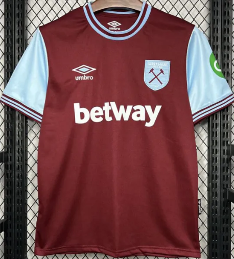 24-25 West Ham Home Fans Soccer Jersey