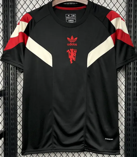 Man Utd Black Red White Training shirts 24-25